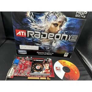 AGP card ATI Radeon X1650 Pro AGP 8x/4x Video Card And Driver